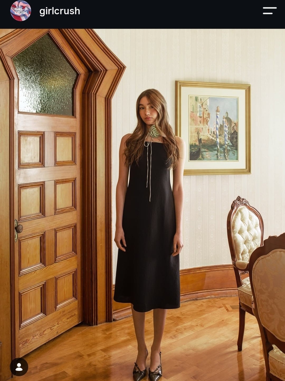 Black Midi Dress